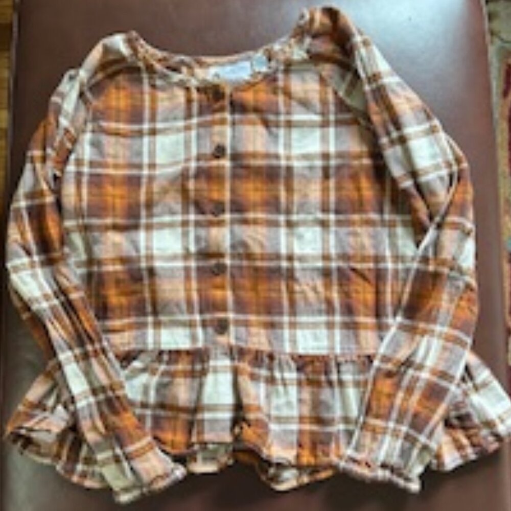 Girls Flannel Shirt - size 14